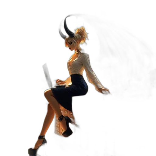 dress, staff, weapon, dragon transparent PNG cut-out