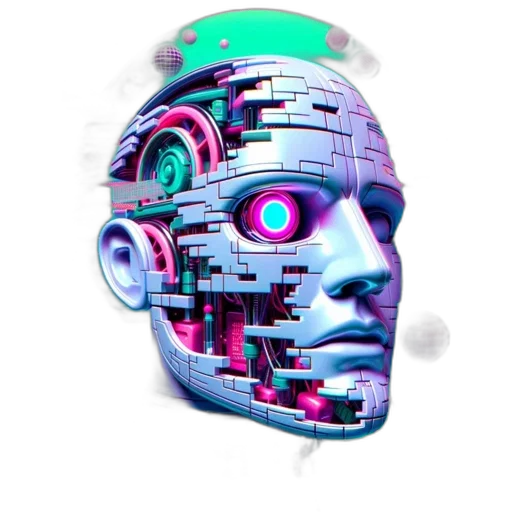 robot, mask, face, creature transparent PNG cut-out