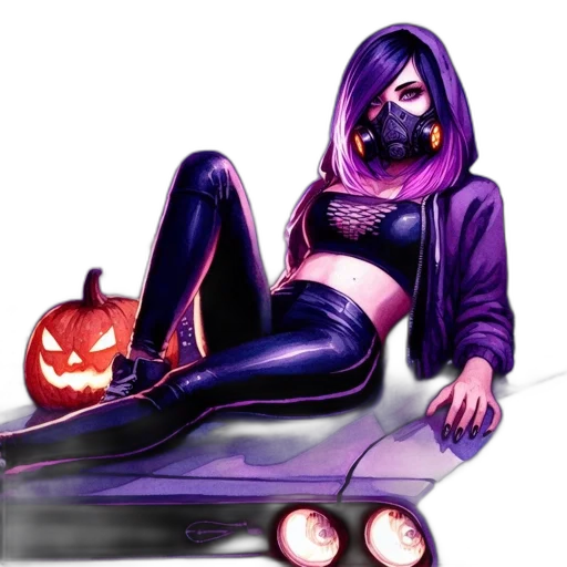 car, mask, concept art, cyberpunk transparent PNG cut-out