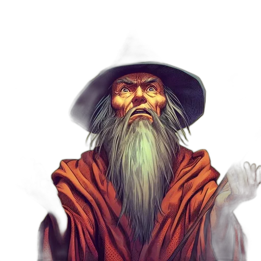 face, hat, staff, mask transparent PNG cut-out
