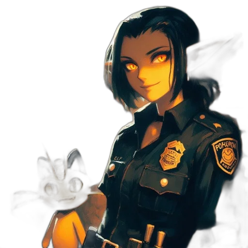 staff, weapon, face, jacket transparent PNG cut-out