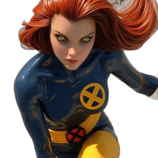 comic book art, concept art, 3d render, realistic transparent PNG cut-out