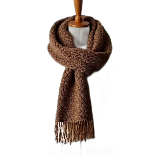 earth tones, brown, knitted, scarf transparent PNG cut-out