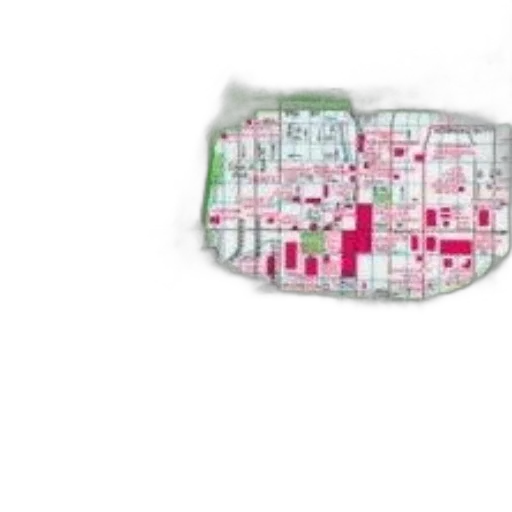 detailed, map, city, various transparent PNG cut-out