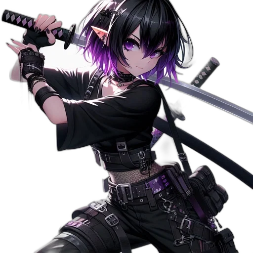 weapon, sword, staff, cyberpunk transparent PNG cut-out