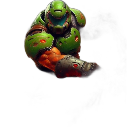 robot, weapon, face, creature transparent PNG cut-out