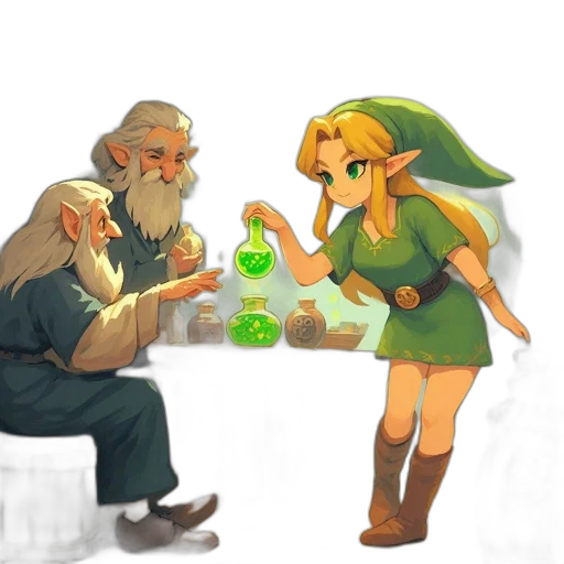 bottle, concept art, pixel art, fantasy art transparent PNG cut-out