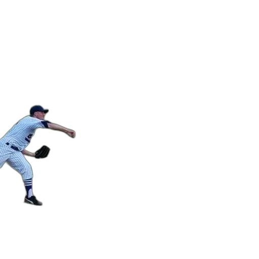 baseball, player, white, uniform transparent PNG cut-out