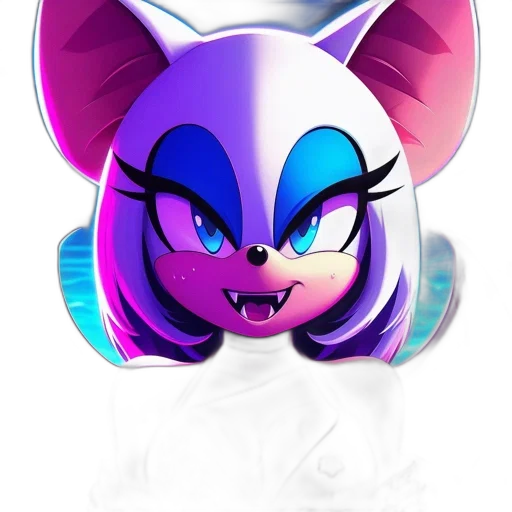 mask, 3d render, concept art, vaporwave transparent PNG cut-out