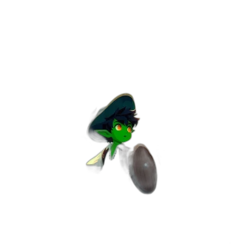 creature, animal, hat, staff transparent PNG cut-out