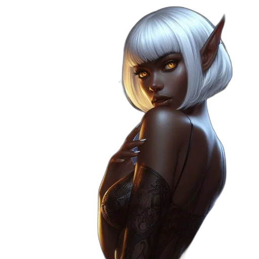 staff, dress, face, fantasy art transparent PNG cut-out