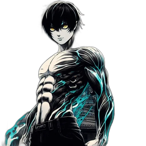 comic book art, concept art, anime, fantasy art transparent PNG cut-out