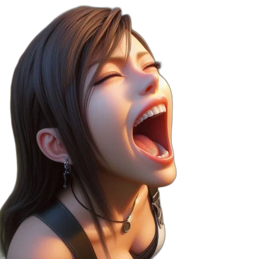 face, photorealistic, 3d render, concept art transparent PNG cut-out
