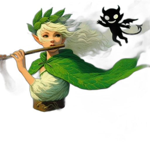 dragon, staff, creature, fantasy art transparent PNG cut-out