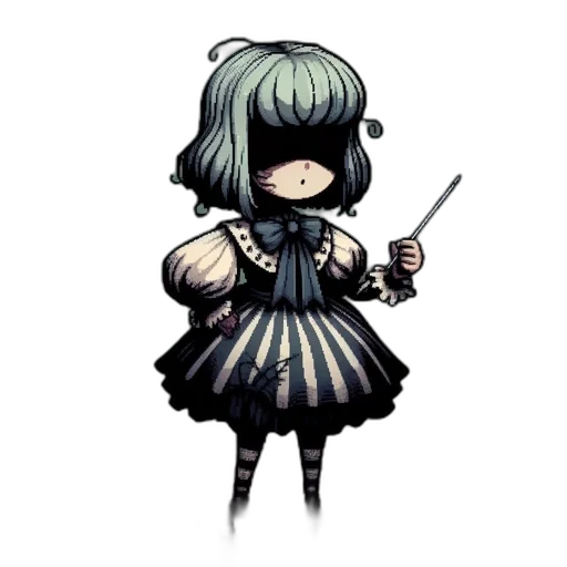 staff, weapon, dress, creature transparent PNG cut-out