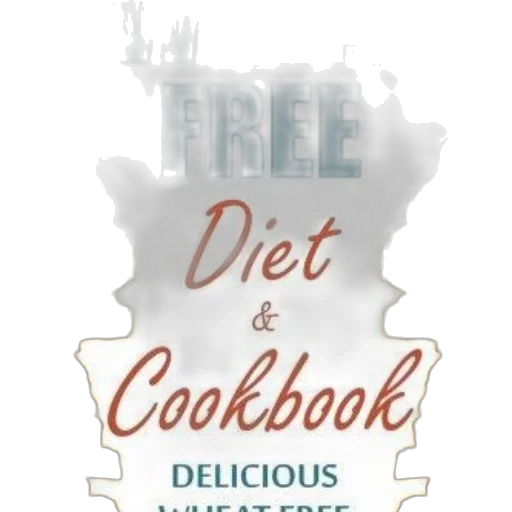 wheat-free, diet, cookbook, cover transparent PNG cut-out