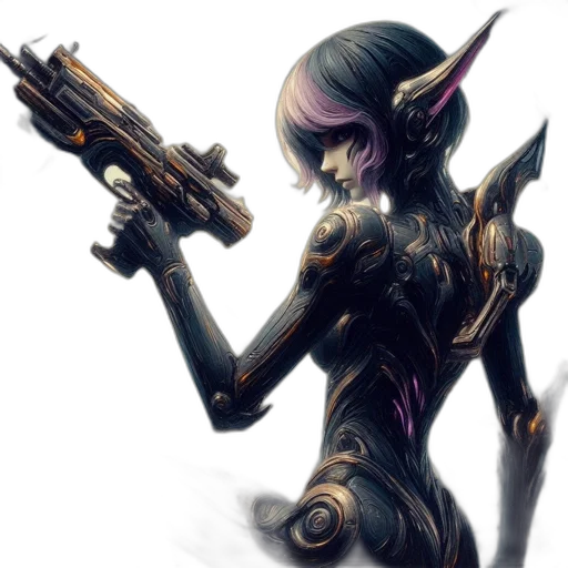 weapon, robot, staff, concept art transparent PNG cut-out
