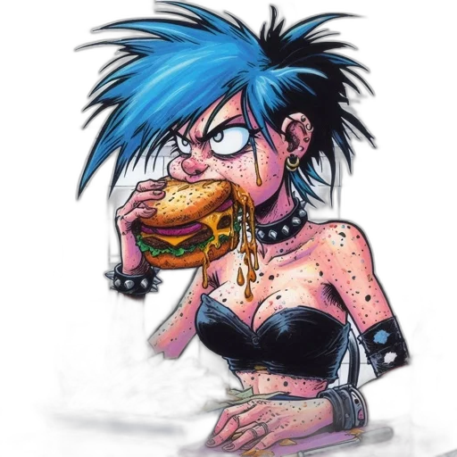 food, animal, dress, comic book art transparent PNG cut-out