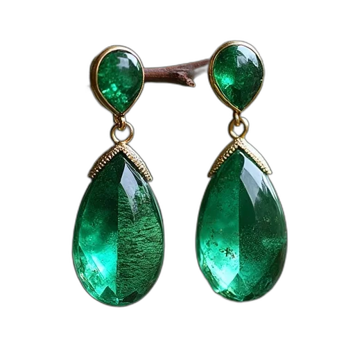 jewelry, green, emerald, dragon transparent PNG cut-out