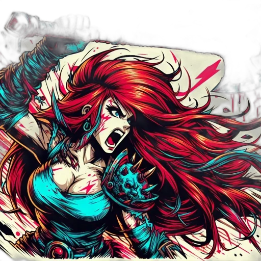 comic book art, fantasy art, anime, concept art transparent PNG cut-out