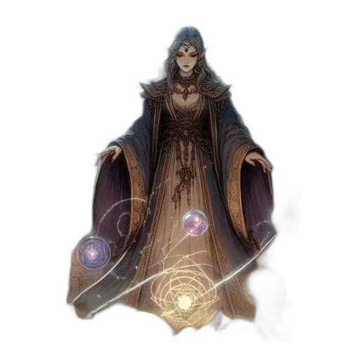 staff, sword, dress, jewelry transparent PNG cut-out