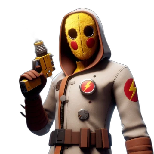 mask, jacket, weapon, face transparent PNG cut-out