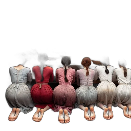 hair, dress, crown, shoes transparent PNG cut-out