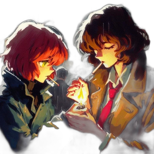 jacket, watercolor, concept art, oil painting transparent PNG cut-out
