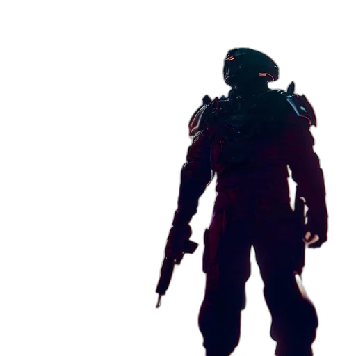 robot, creature, weapon, mask transparent PNG cut-out