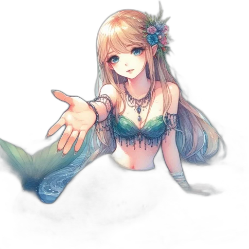 dress, creature, flower, crown transparent PNG cut-out