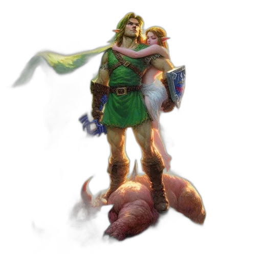 concept art, fantasy art, pixel art, comic book art transparent PNG cut-out