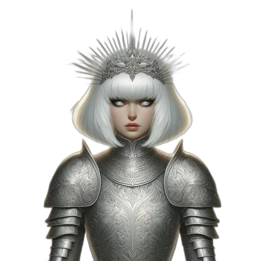 robot, crown, sword, staff transparent PNG cut-out