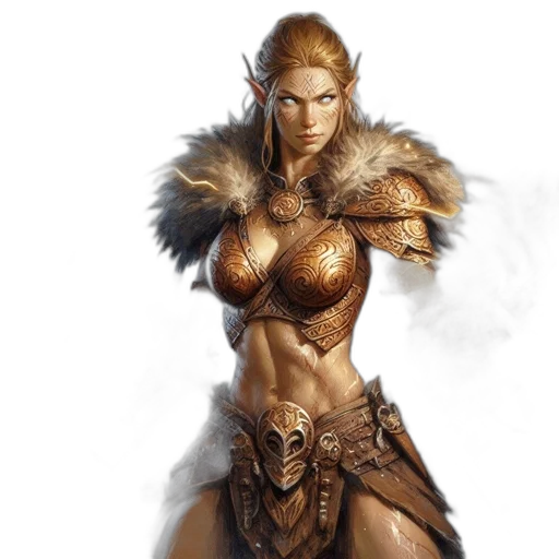 fantasy art, concept art, comic book art, photorealistic transparent PNG cut-out