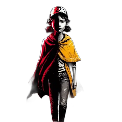jacket, comic book art, concept art, pixel art transparent PNG cut-out
