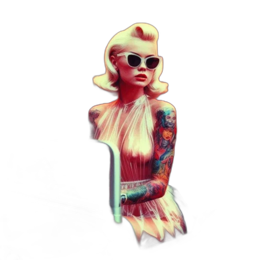 dress, concept art, 3d render, comic book art transparent PNG cut-out