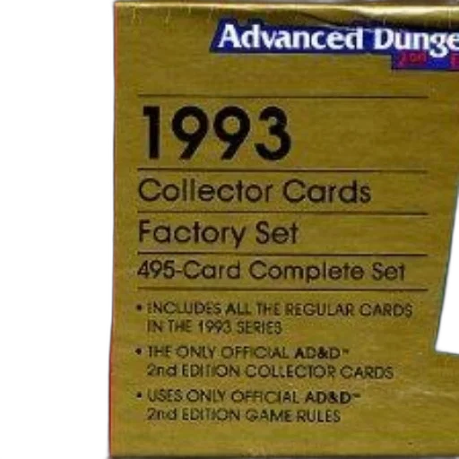 box, 1993, collector, cards transparent PNG cut-out