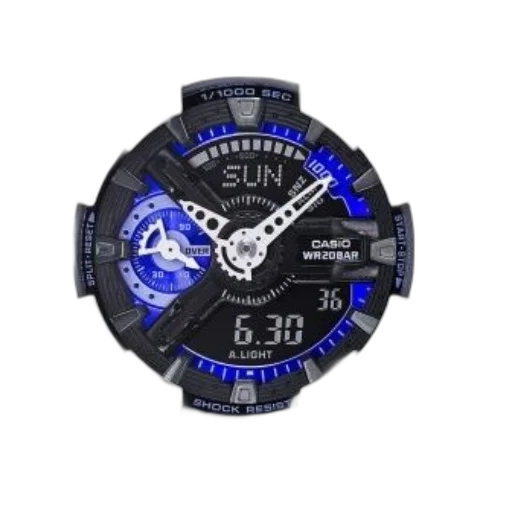 g-shock, watch, white, case transparent PNG cut-out
