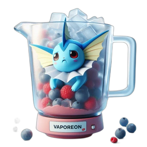food, concept art, 3d render, vaporwave transparent PNG cut-out