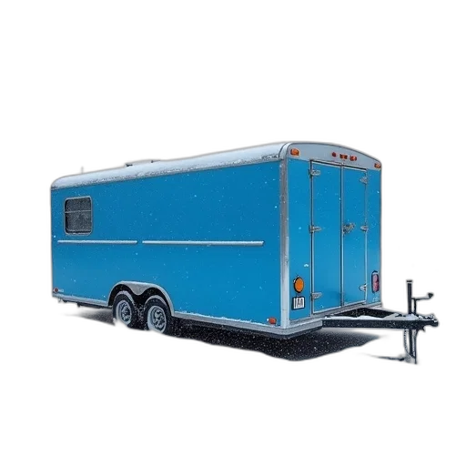 staff, blue, tow, trailer transparent PNG cut-out