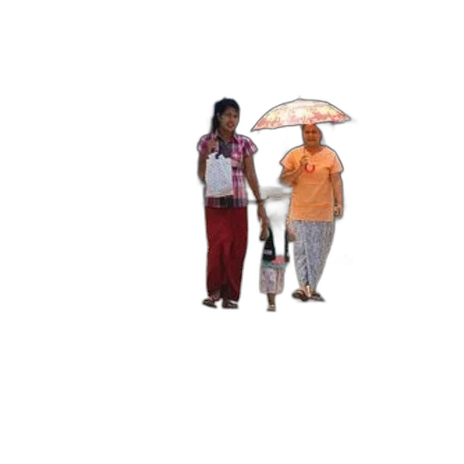 umbrella, staff, jacket, 3d render transparent PNG cut-out
