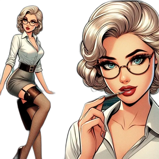 comic book art, concept art, cartoon, fantasy art transparent PNG cut-out