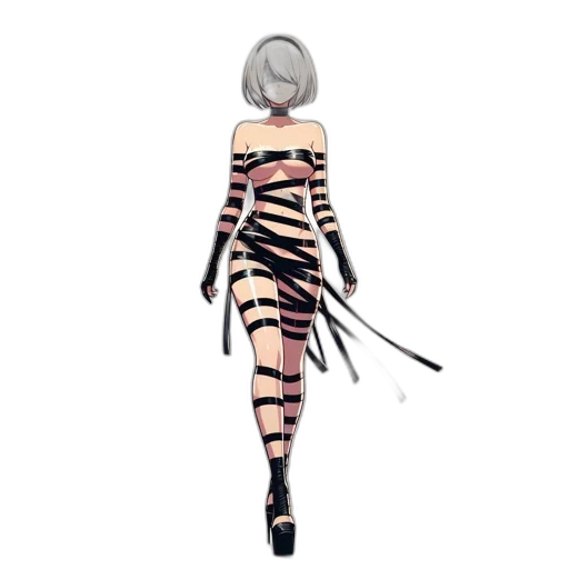 dress, weapon, sword, hair transparent PNG cut-out
