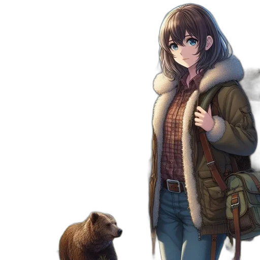 animal, jacket, creature, staff transparent PNG cut-out