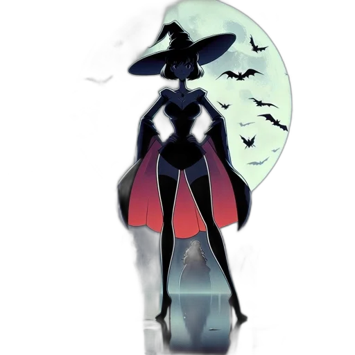 dress, mask, hat, staff transparent PNG cut-out