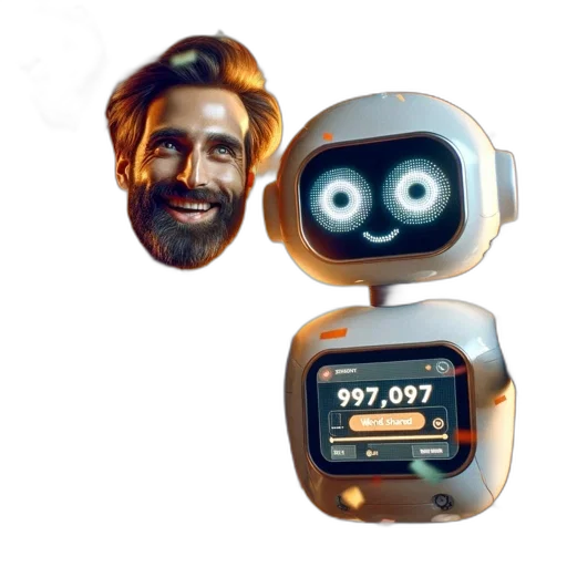 robot, concept art, 3d render, man transparent PNG cut-out