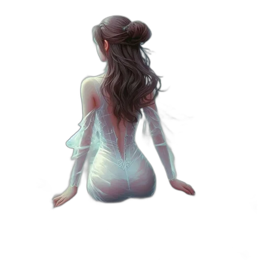 dress, hair, jacket, crown transparent PNG cut-out