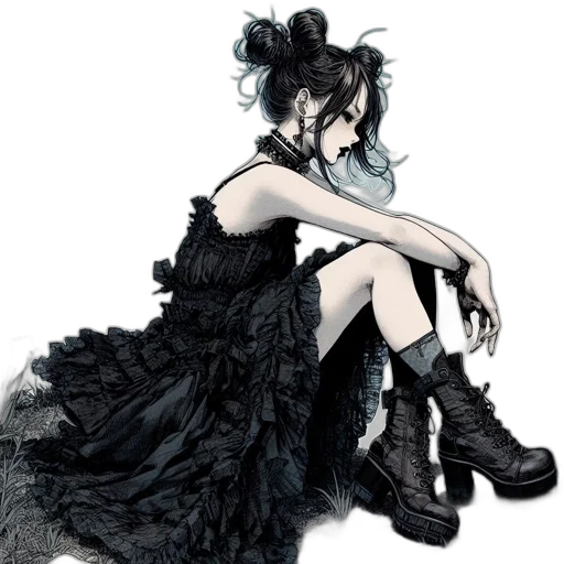 dress, animal, shoes, concept art transparent PNG cut-out