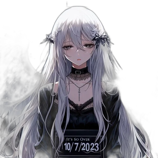dress, staff, weapon, flower transparent PNG cut-out