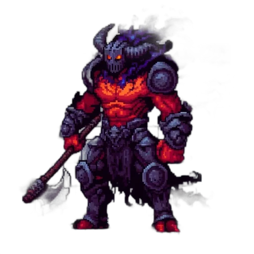 staff, dragon, weapon, pixel art transparent PNG cut-out