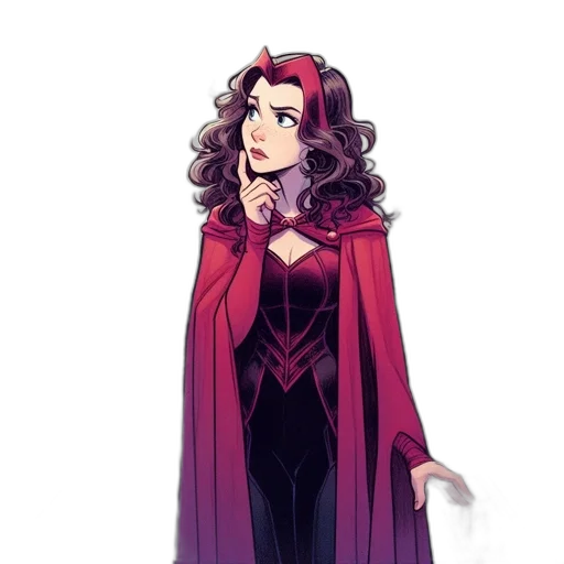 crown, dress, staff, comic book art transparent PNG cut-out